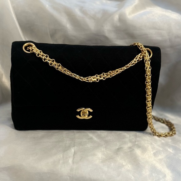 Chanel 2.55 Medium Classic Vintage Reissue Chain Jersey Double Flap Bag - Picture 3 of 16